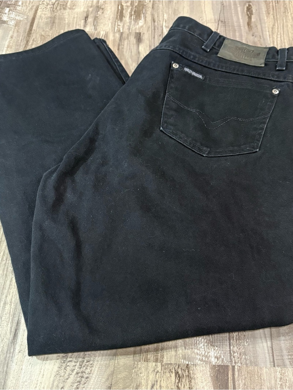 Harley-Davidson Black Denim Jeans Mens 36x30